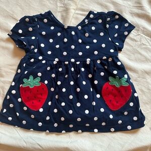 Carter’s Child of Mine Girls 24M Strawberry Polka Dot Shirt